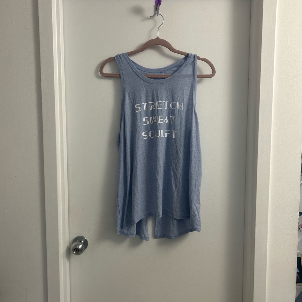 GAP Light Blue Tank Top with White Logo